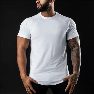 Camiseta Masculina de algodão para treino