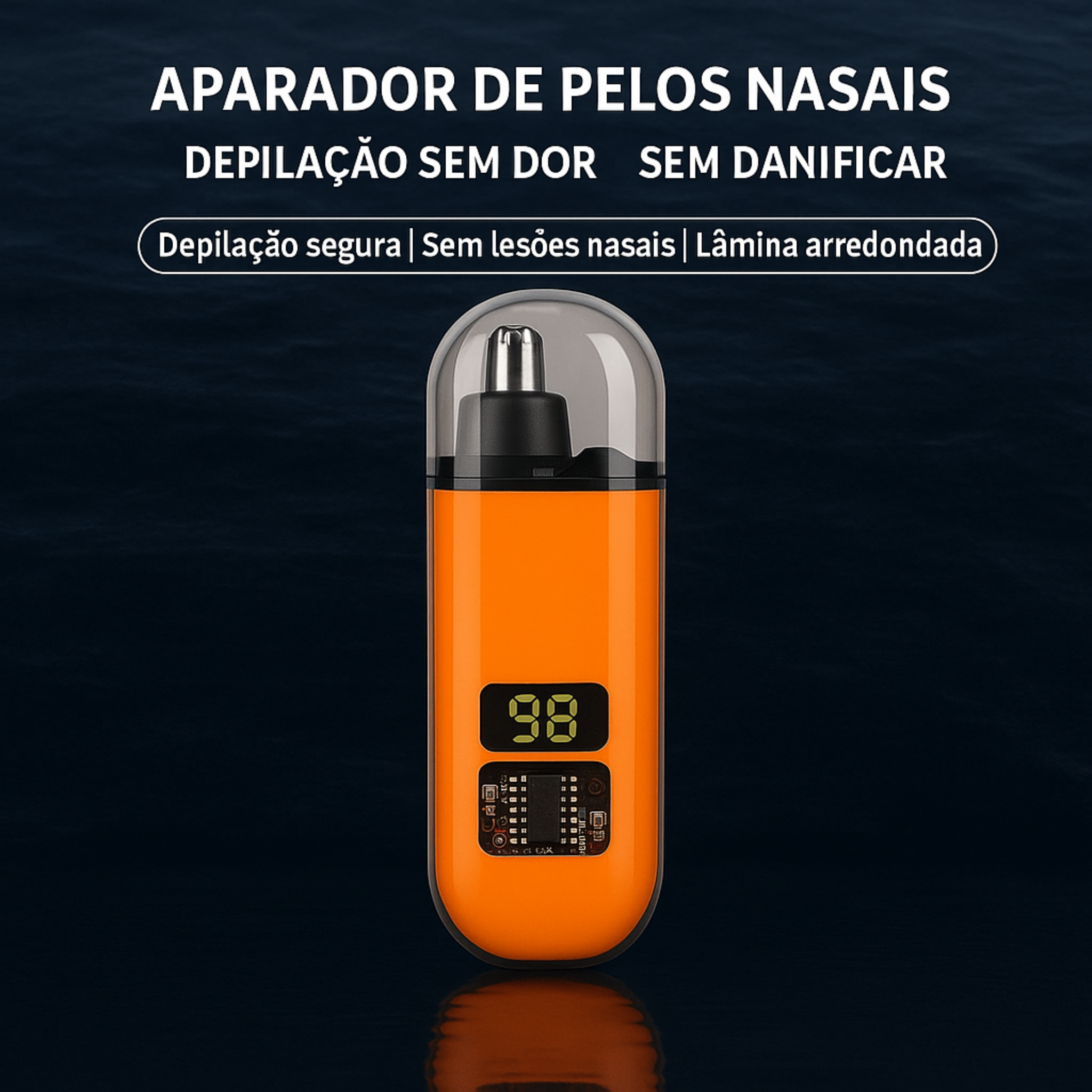 Aparador Elétrico 2 em 1 – Portátil, Indolor e Profissional, Ideal para Homens