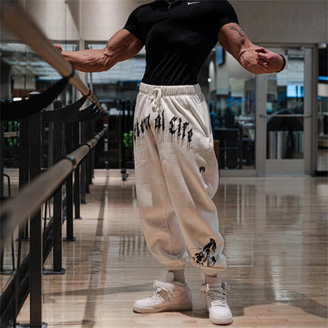 calças de algodão streetwear com camisa de compressão